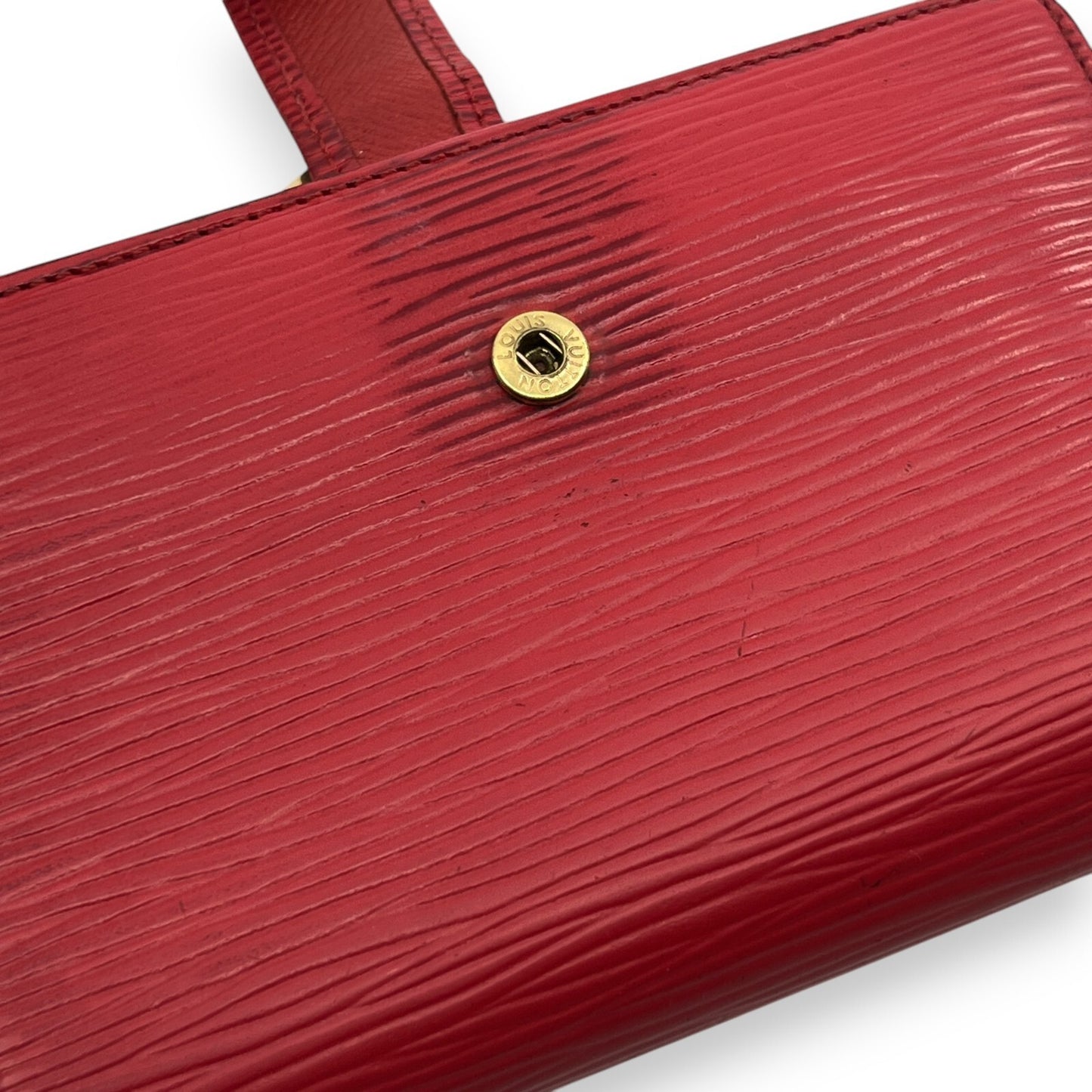 Louis Vuitton Epi Porto Monet Billet Viennois Compact Wallet in Red