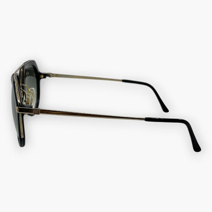 dunhill Black Sunglasses 6084 Made in Germany w/ Case & Box