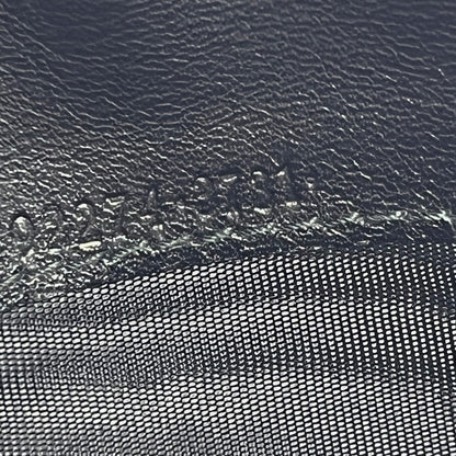 Gucci GG Canvas Card Holder Navy with Matching Leather Trim w/ Box