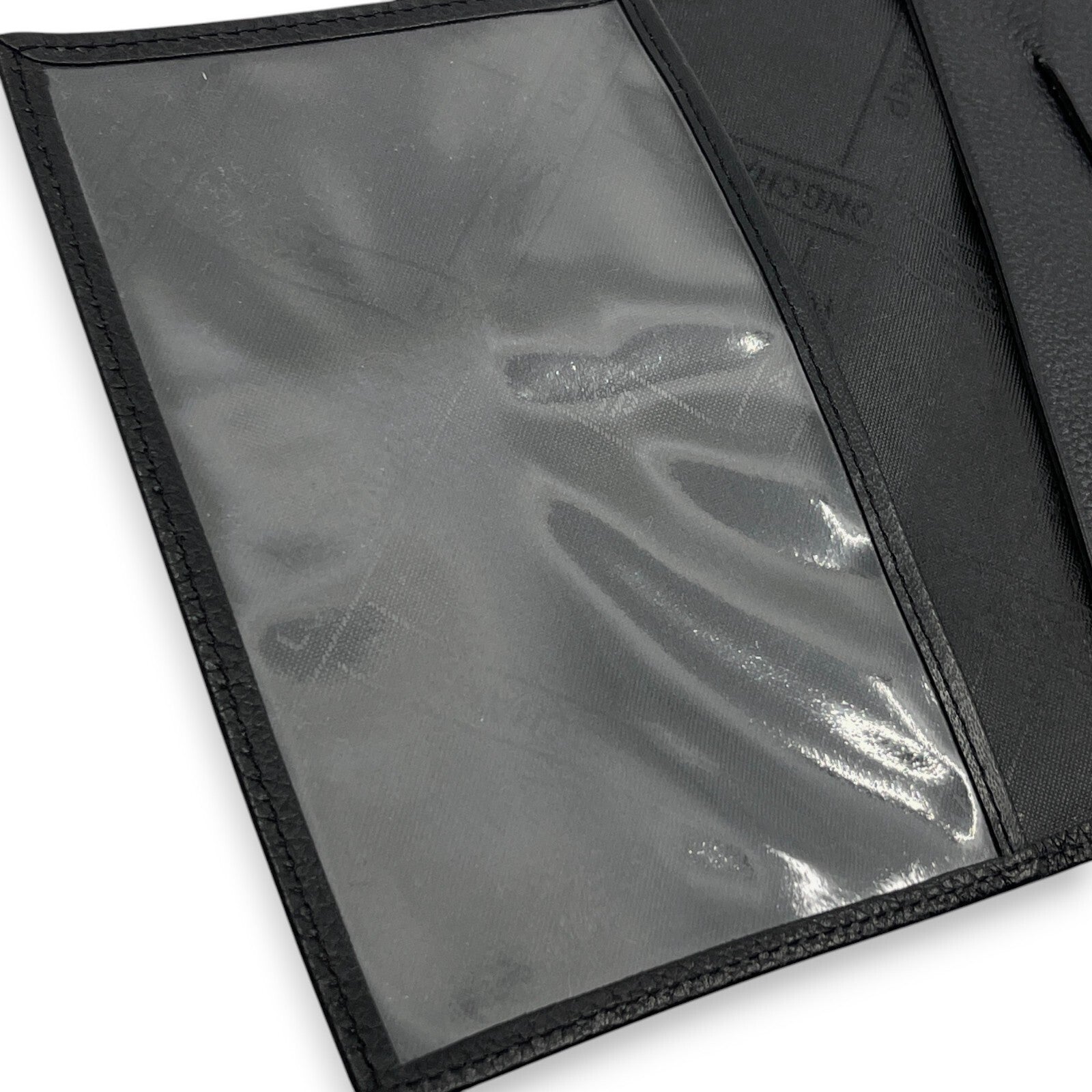 Longchamp Leather Card Holder Black with Box