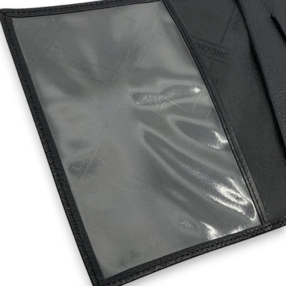 Longchamp Leather Card Holder Black with Box