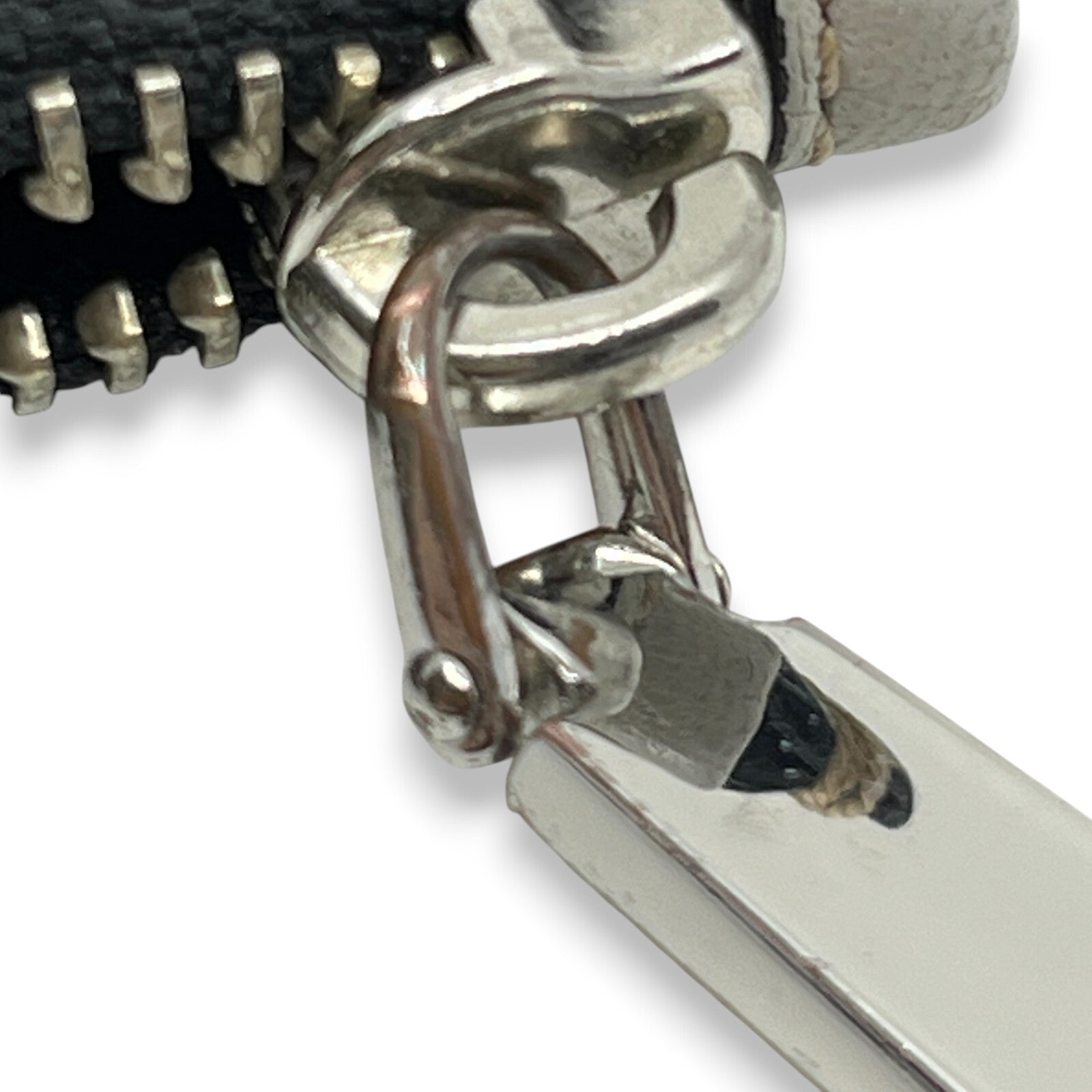 Marc Jacobes Leather Top Zip Coin Purse and Card Case in Gray