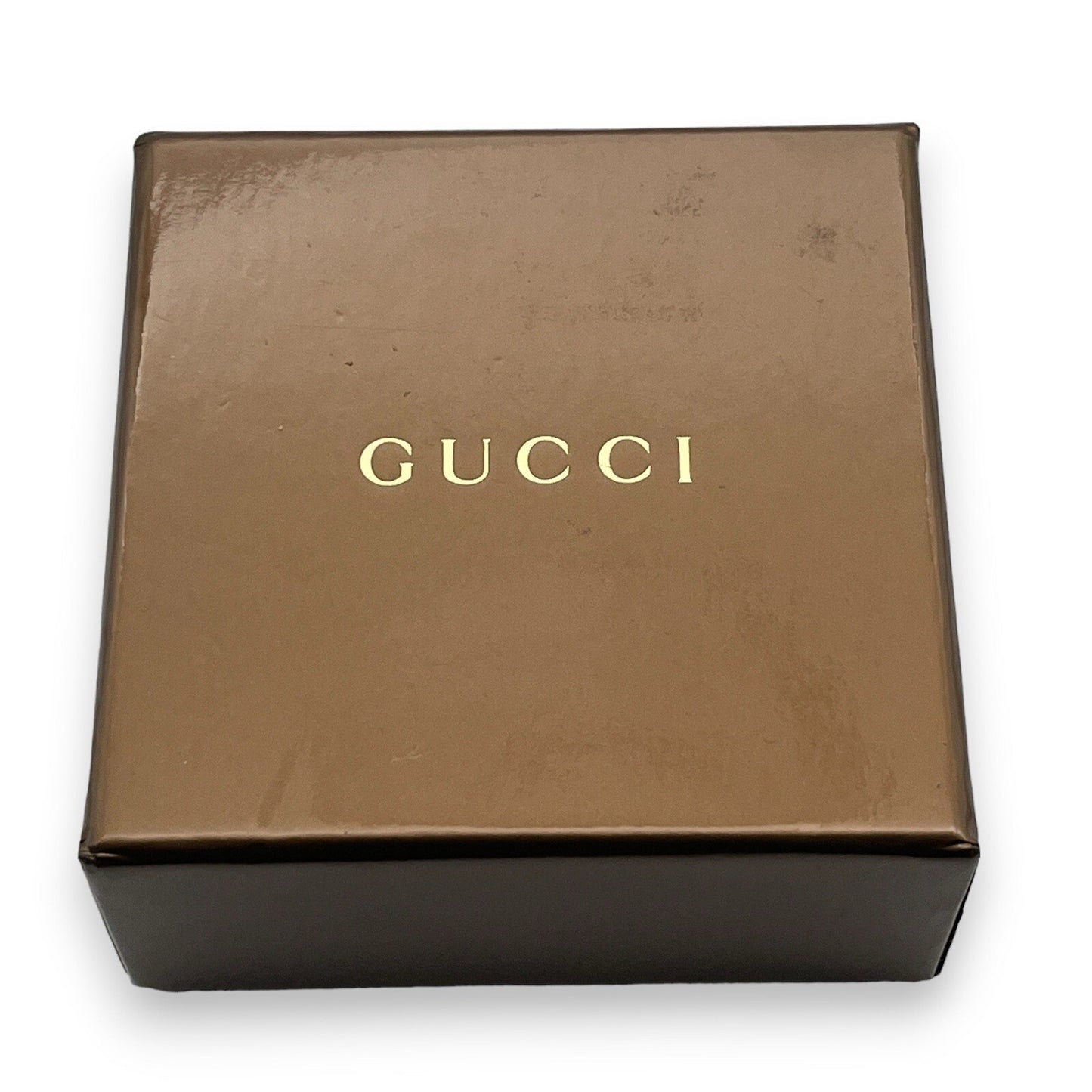 Gucci G Logo Ring Silver 925 Size 5 w/Box & Storage Bag
