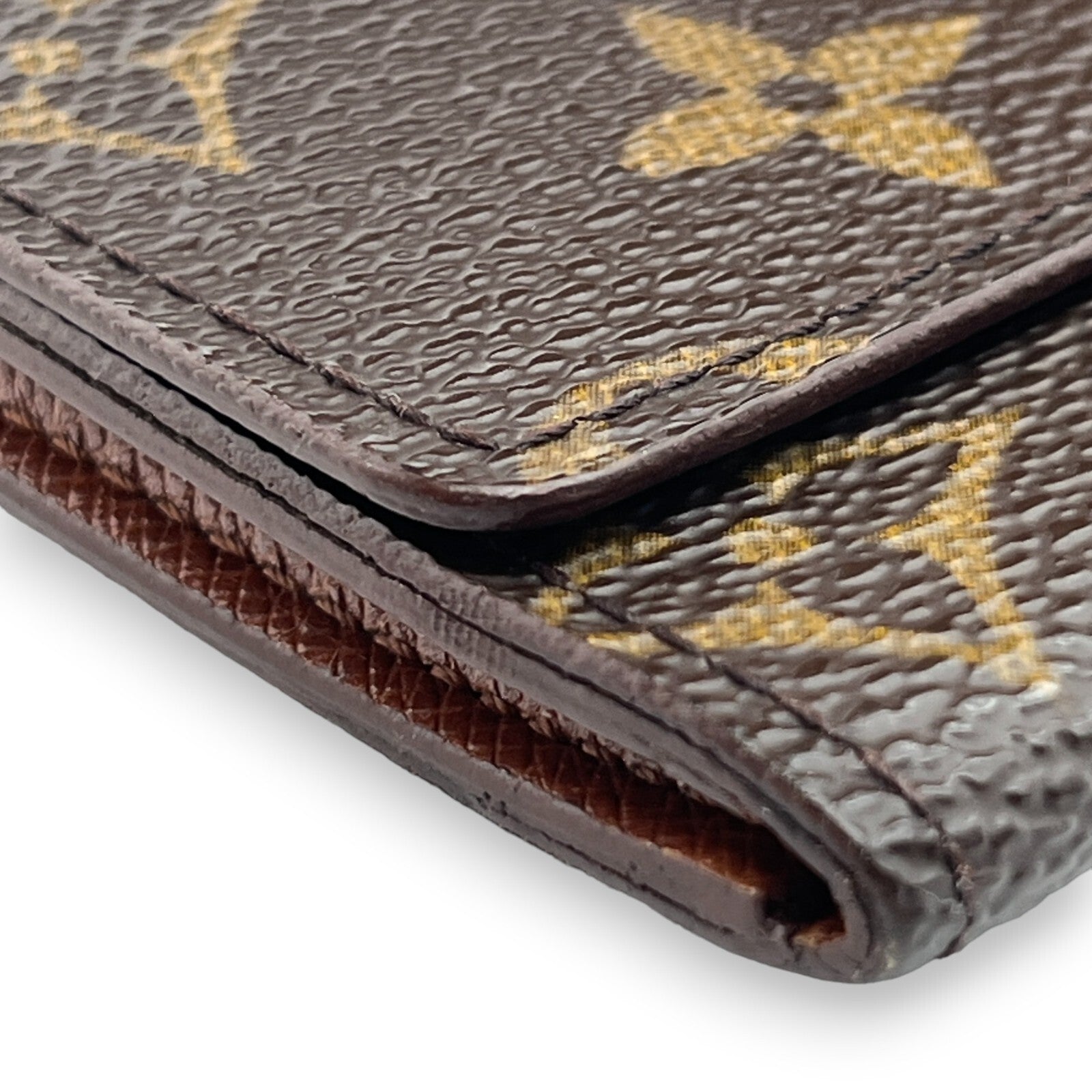 Louis Vuitton Portefeuille 3 Cult Credit M61818 Monogram Long Leather Wallet
