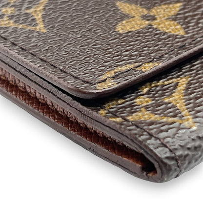 Louis Vuitton Portefeuille 3 Cult Credit M61818 Monogram Long Leather Wallet