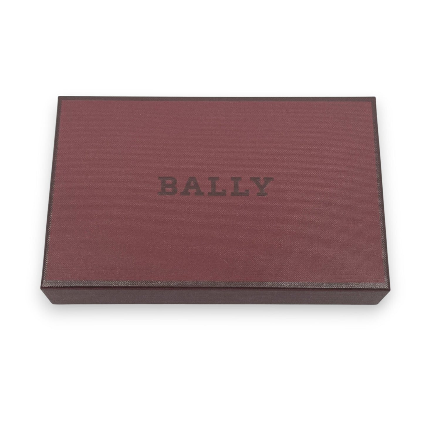 Bally Mandy Leather Chain Card Wallet Black with Box and Dust Cloth