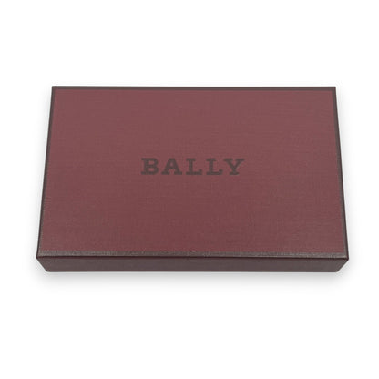 Bally Mandy Leather Chain Card Wallet Black with Box and Dust Cloth