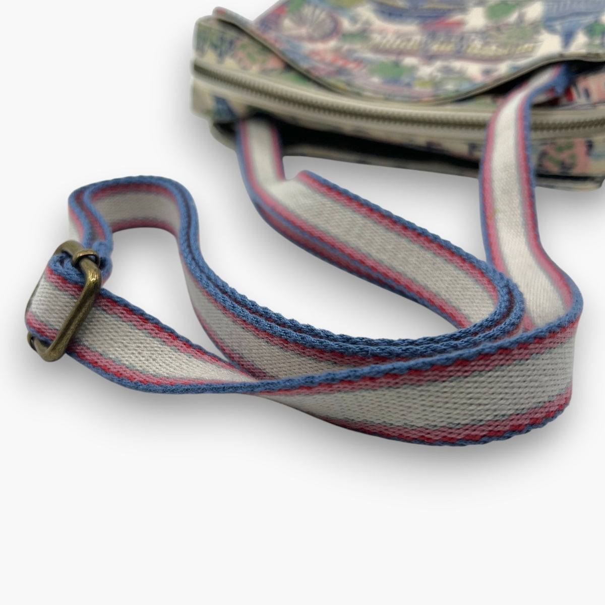 Cath Kidston Mini Shoulder Bag London Cityscape Scenery Pattern Oilcloth Blue