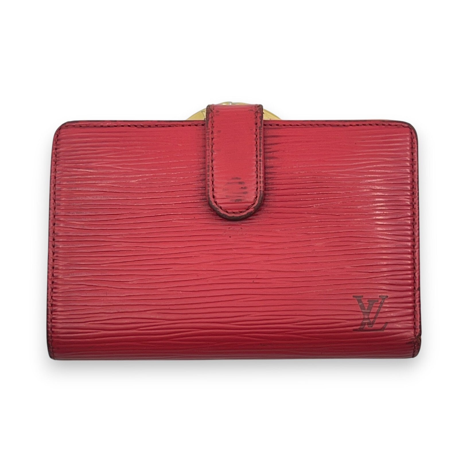 Louis Vuitton Epi Porto Monet Billet Viennois Compact Wallet in Red