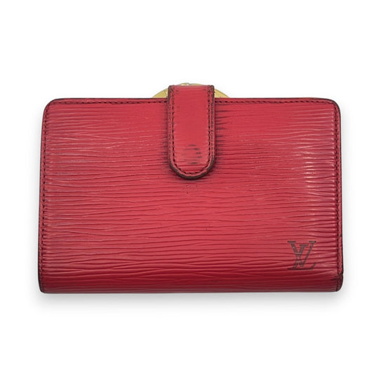 Louis Vuitton Epi Porto Monet Billet Viennois Compact Wallet in Red