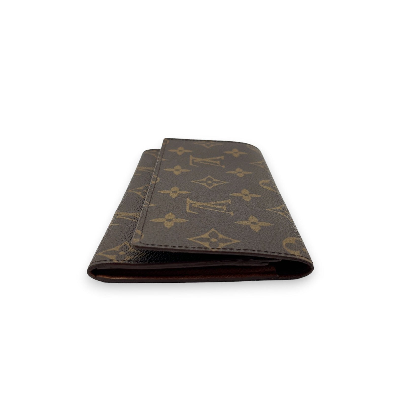 Louis Vuitton Portefeuille 3 Cult Credit M61818 Monogram Long Leather Wallet