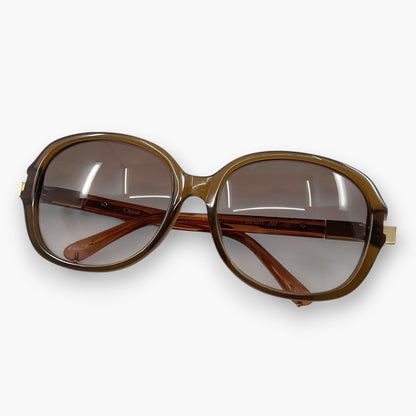 Chloe Sunglasses CL2218 C02 Brown Made in France W/ Full Box Set Card