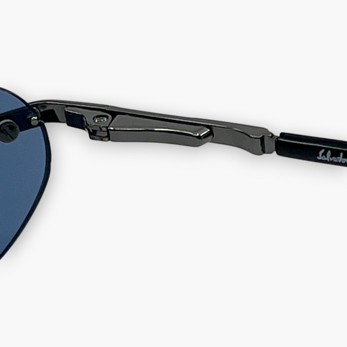 Salvatore Ferragamo Blue Rimless Sunglasses Model 1044 Made in Italy