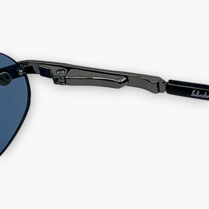 Salvatore Ferragamo Blue Rimless Sunglasses Model 1044 Made in Italy