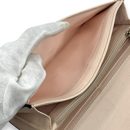 Furla Ritzy Light Pink Leather Continental Wallet Flap Long Purse
