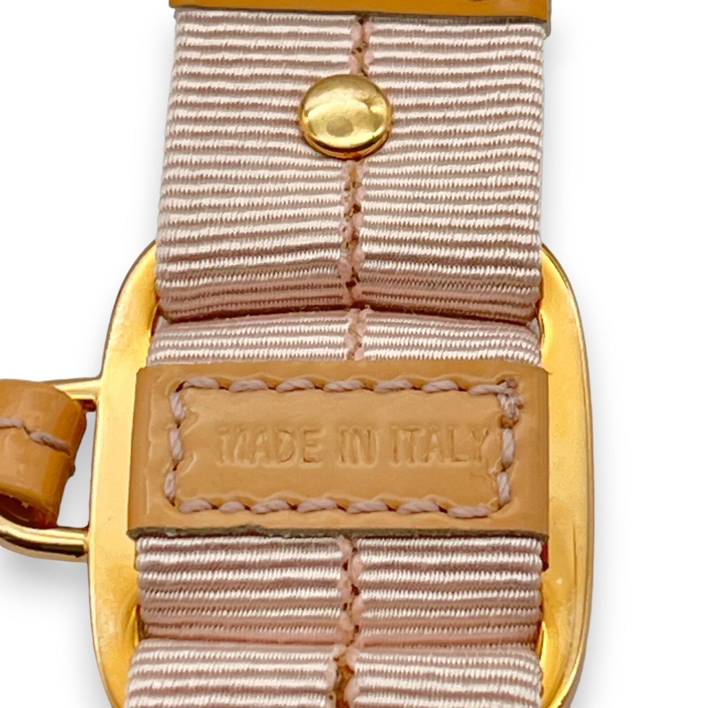 Salvatore Ferragamo Key Ring with Vara Charm in Light Pink w/ Original Box