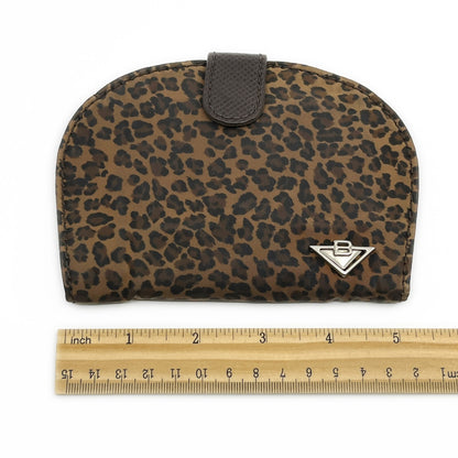 Bottega Veneta Leopard Print Wallet in Brown