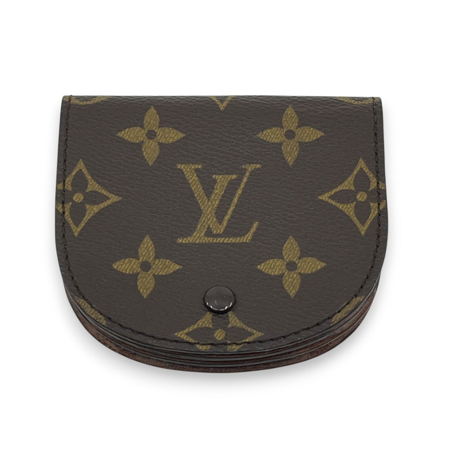 Louis Vuitton Monogram Porte-Monnaie Gousset Coin Purse Brown