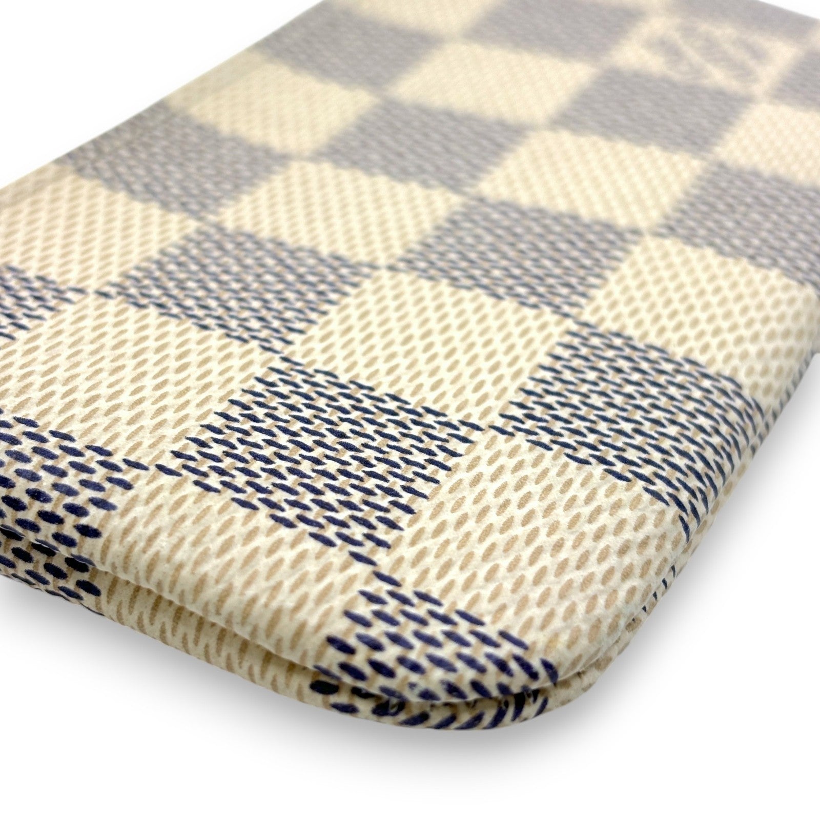 Louis Vuitton Damier Azur Pochette Cles Coin Purse and Keychain