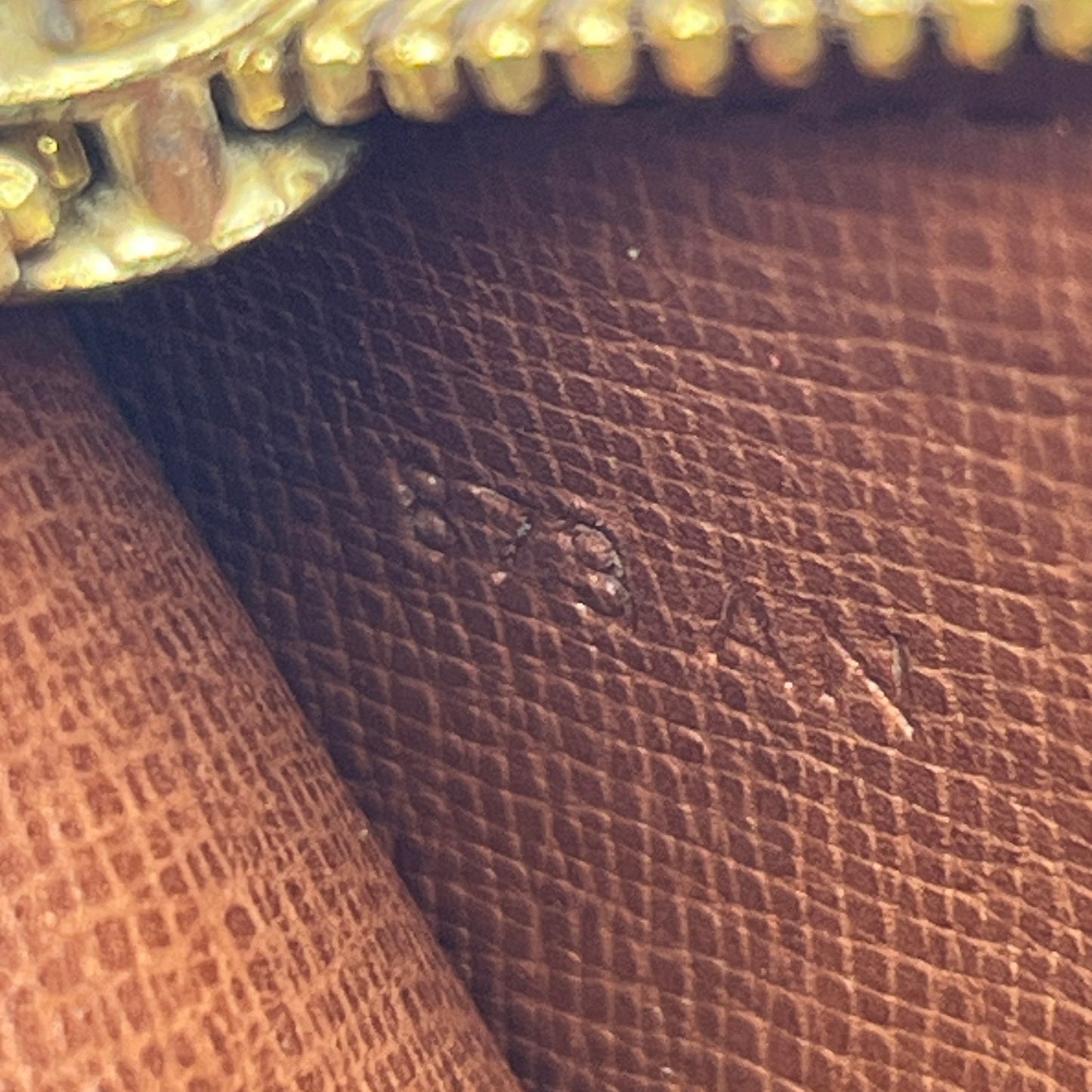 Louis Vuitton Monogram Pochette Cles Vintage Coin Pouch with Large LV Logo