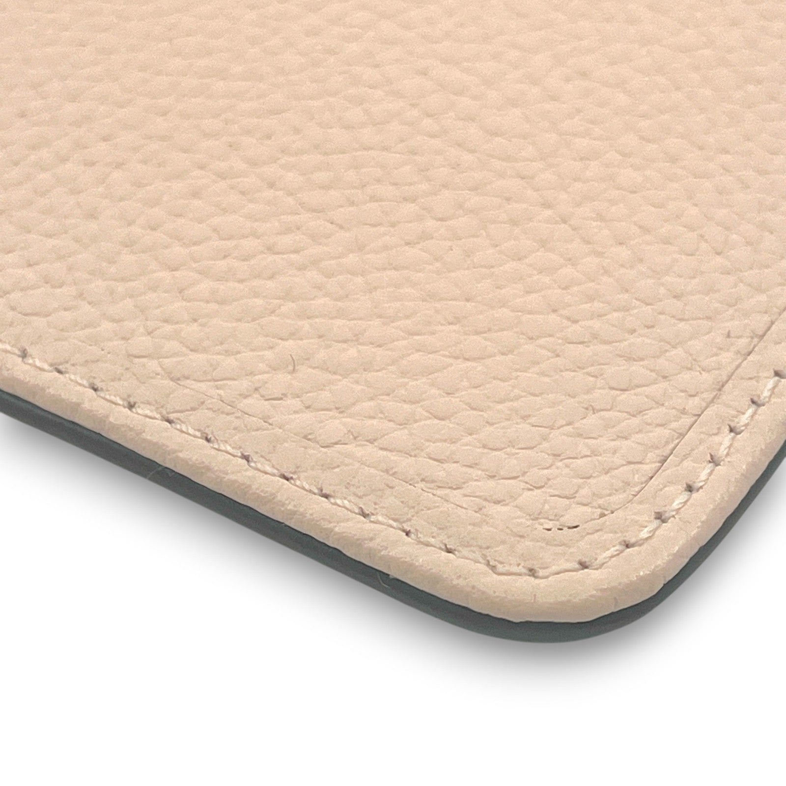 Coach Zip Card Case Coin Purse Light Pink Leather with Key Ring