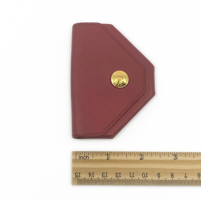 Hermes Le 24 Coin Purse in Red Epsom Leather with Gold Tone Hardware