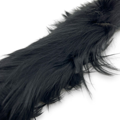 Fendi Strap You Mini Short Fur Bag Strap Black w/ Dust Bag