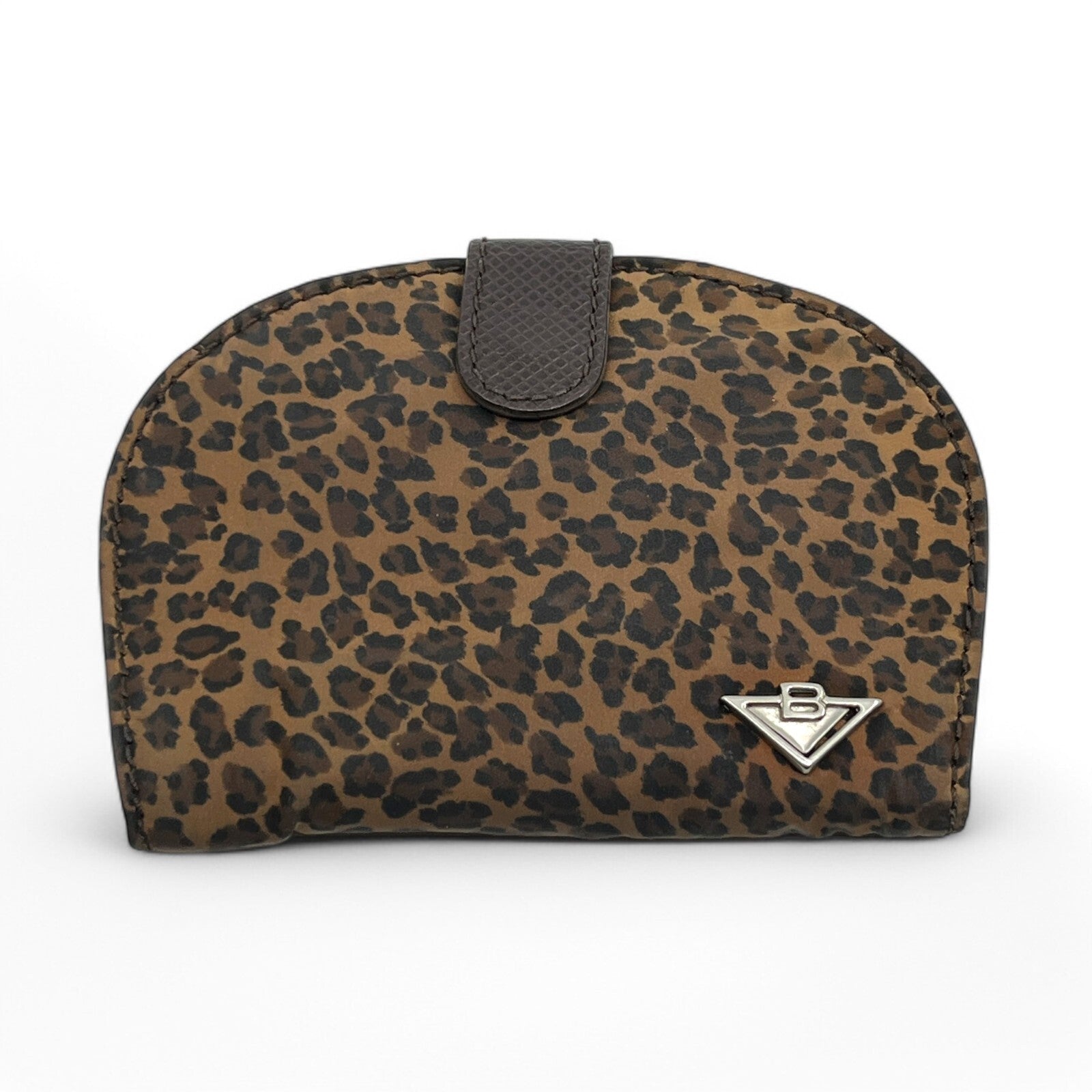 Bottega Veneta Leopard Print Wallet in Brown