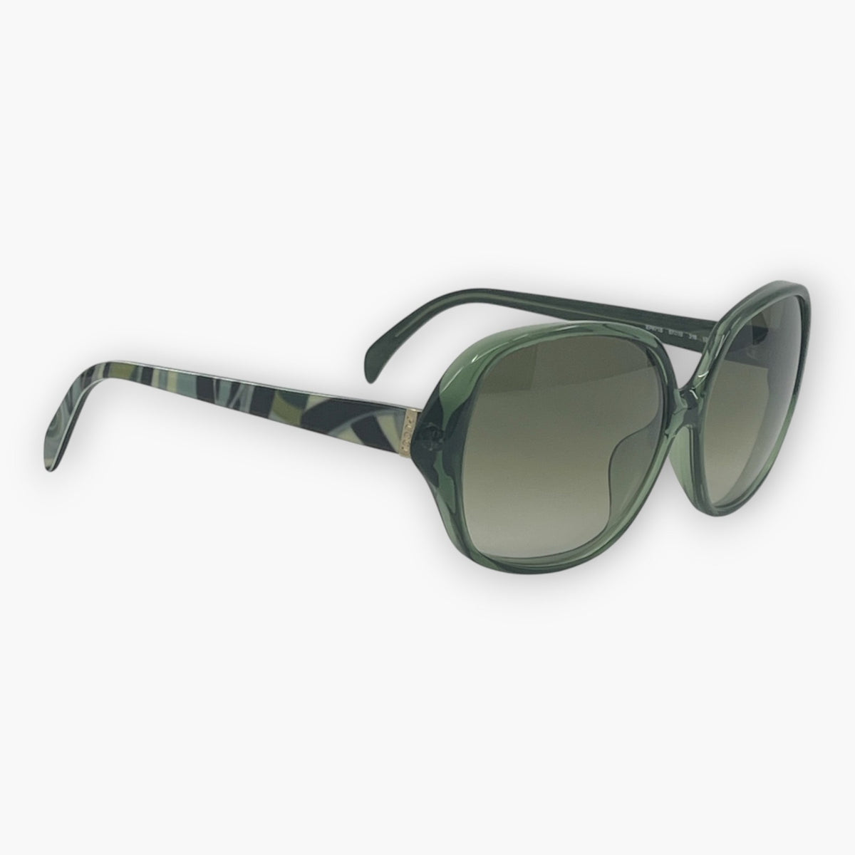 Emilio Pucci Light Gray Sunglasses EP671S Gradient Lenses w/ Case & Box
