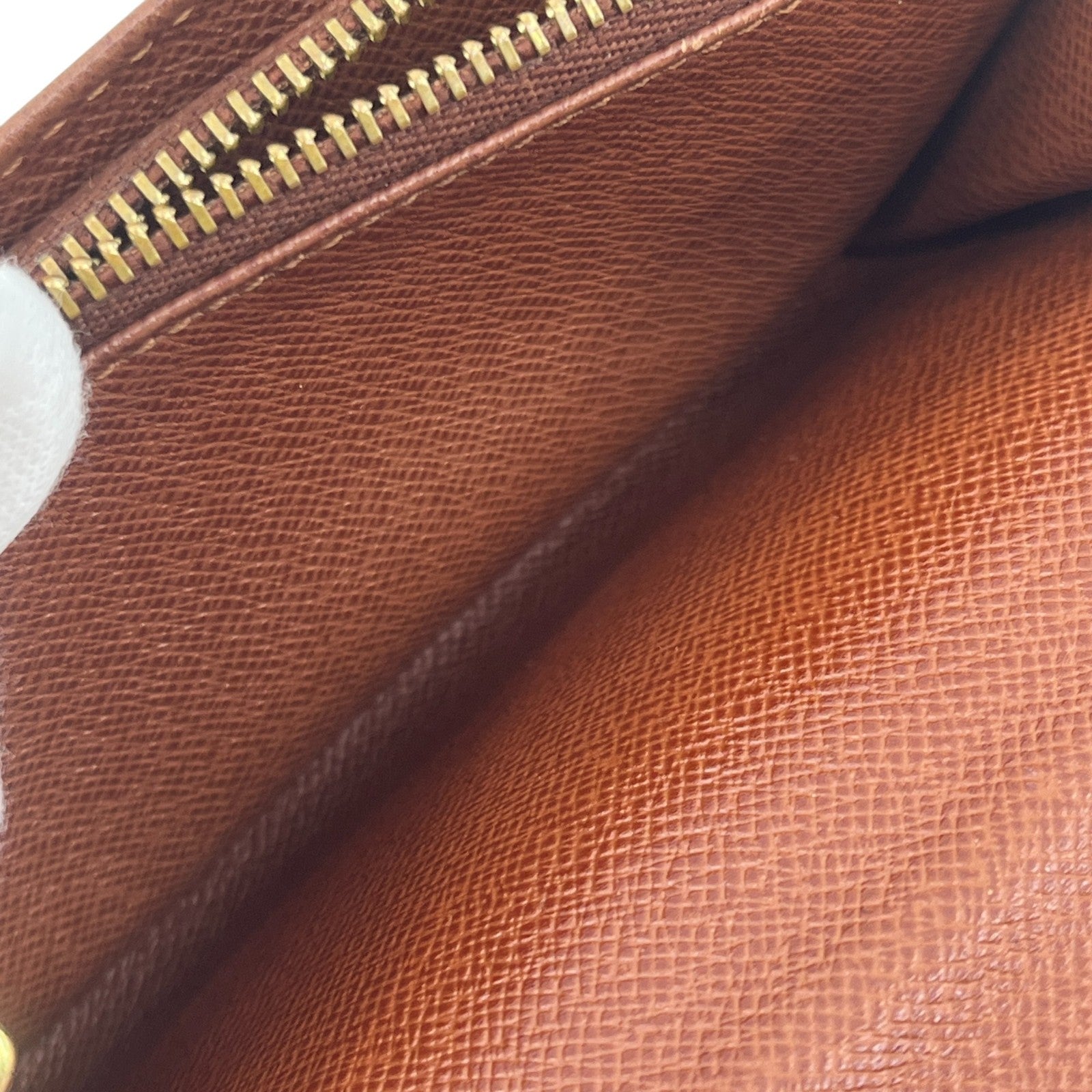 Louis Vuitton Monogram Porte Monnaie Zip Wallet Brown