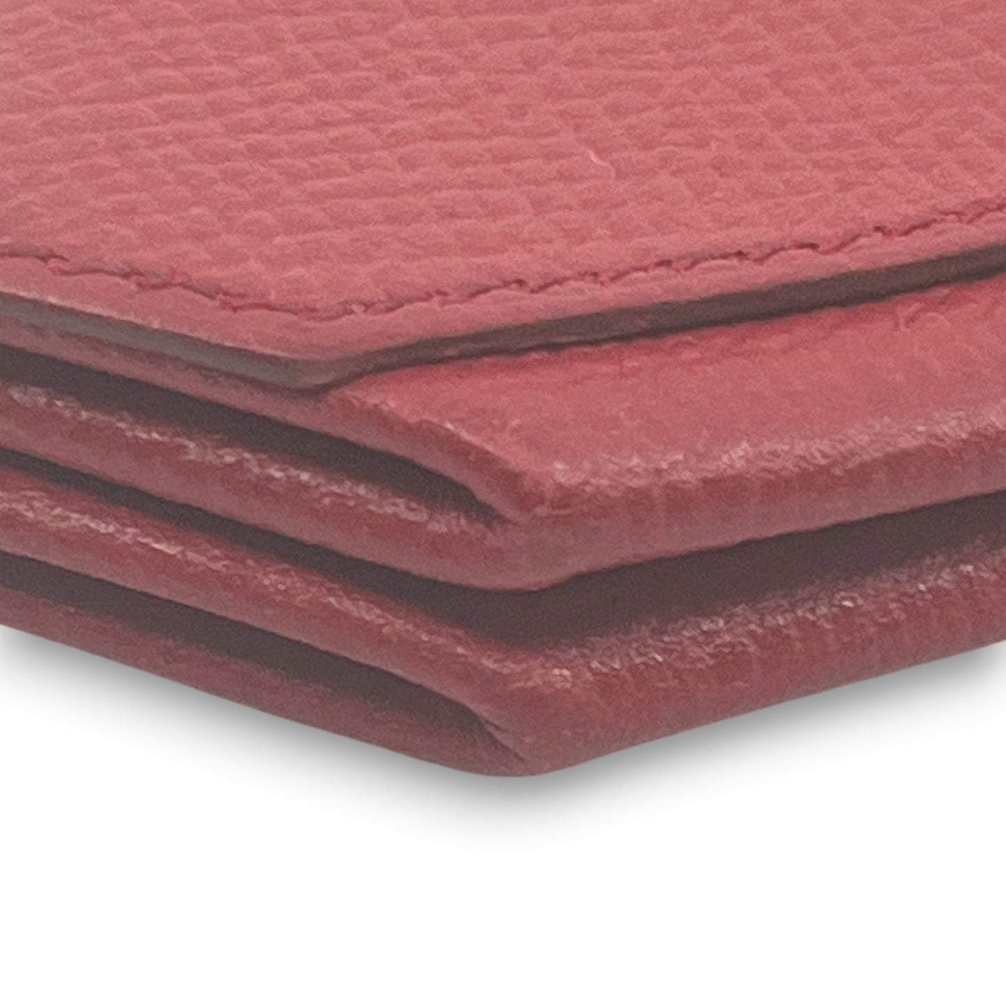 Hermes Le 24 Coin Purse in Red Epsom Leather with Gold Tone Hardware