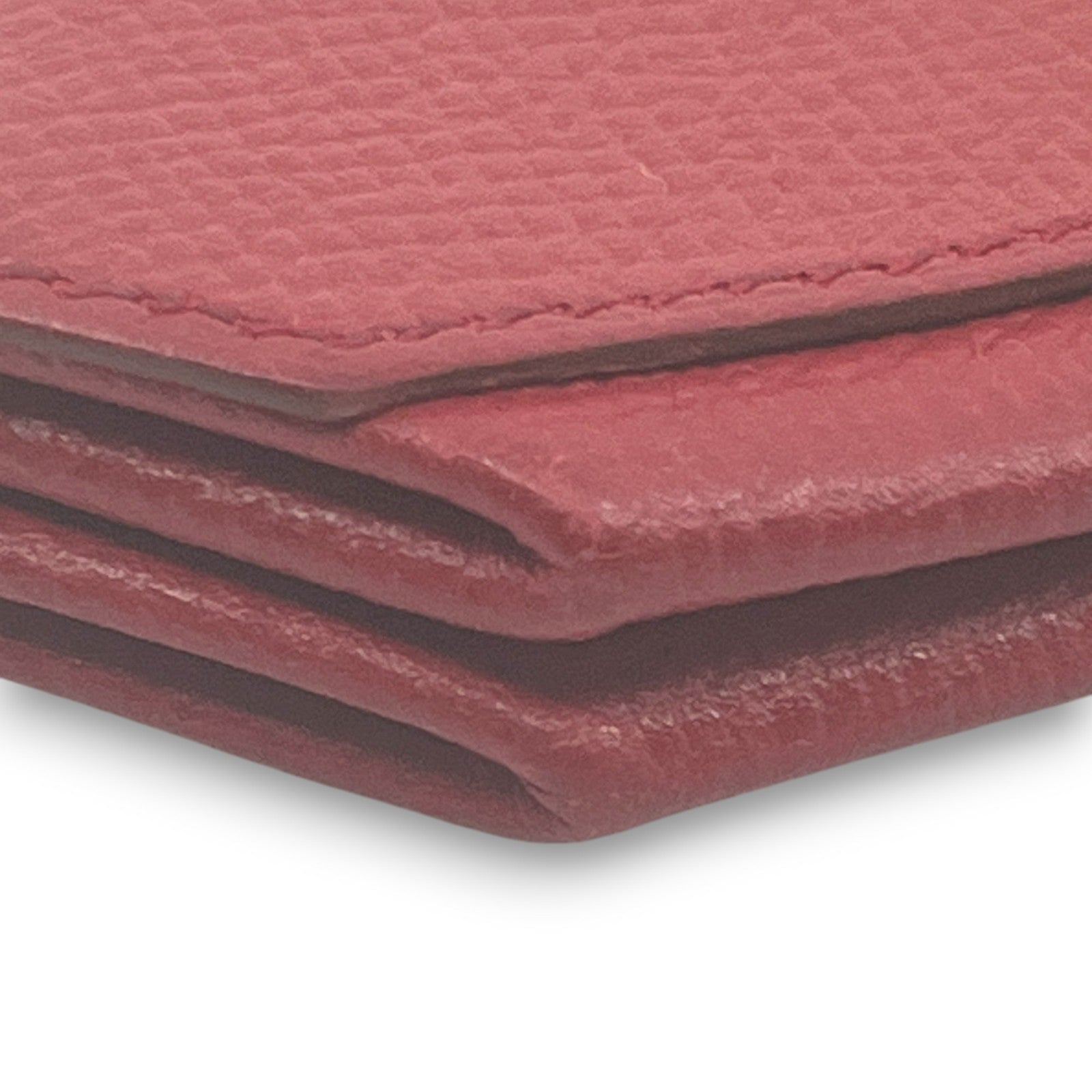 Hermes Le 24 Coin Purse in Red Epsom Leather with Gold Tone Hardware