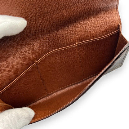 Louis Vuitton Portefeuille 3 Cult Credit M61818 Monogram Long Leather Wallet