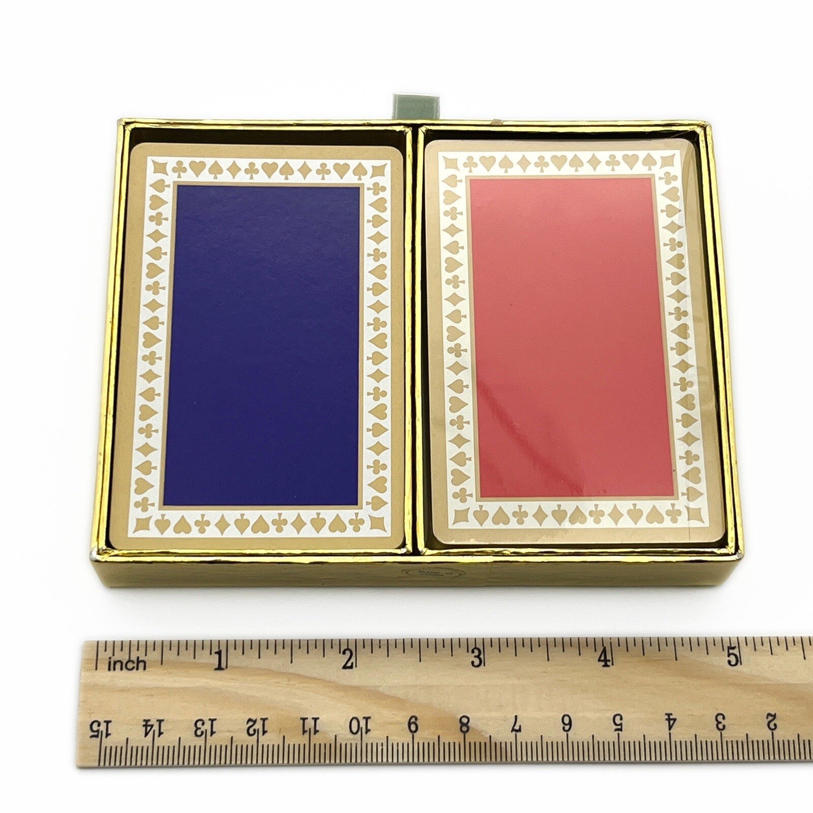 Tiffany & Co. Double Deck Playing Cards In Velvet Box Blue and Red