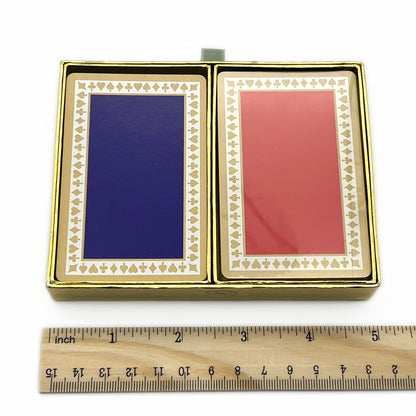 Tiffany & Co. Double Deck Playing Cards In Velvet Box Blue and Red