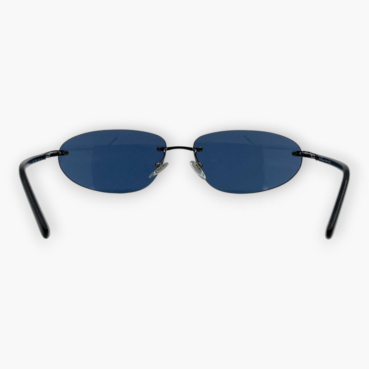 Salvatore Ferragamo Blue Rimless Sunglasses Model 1044 Made in Italy