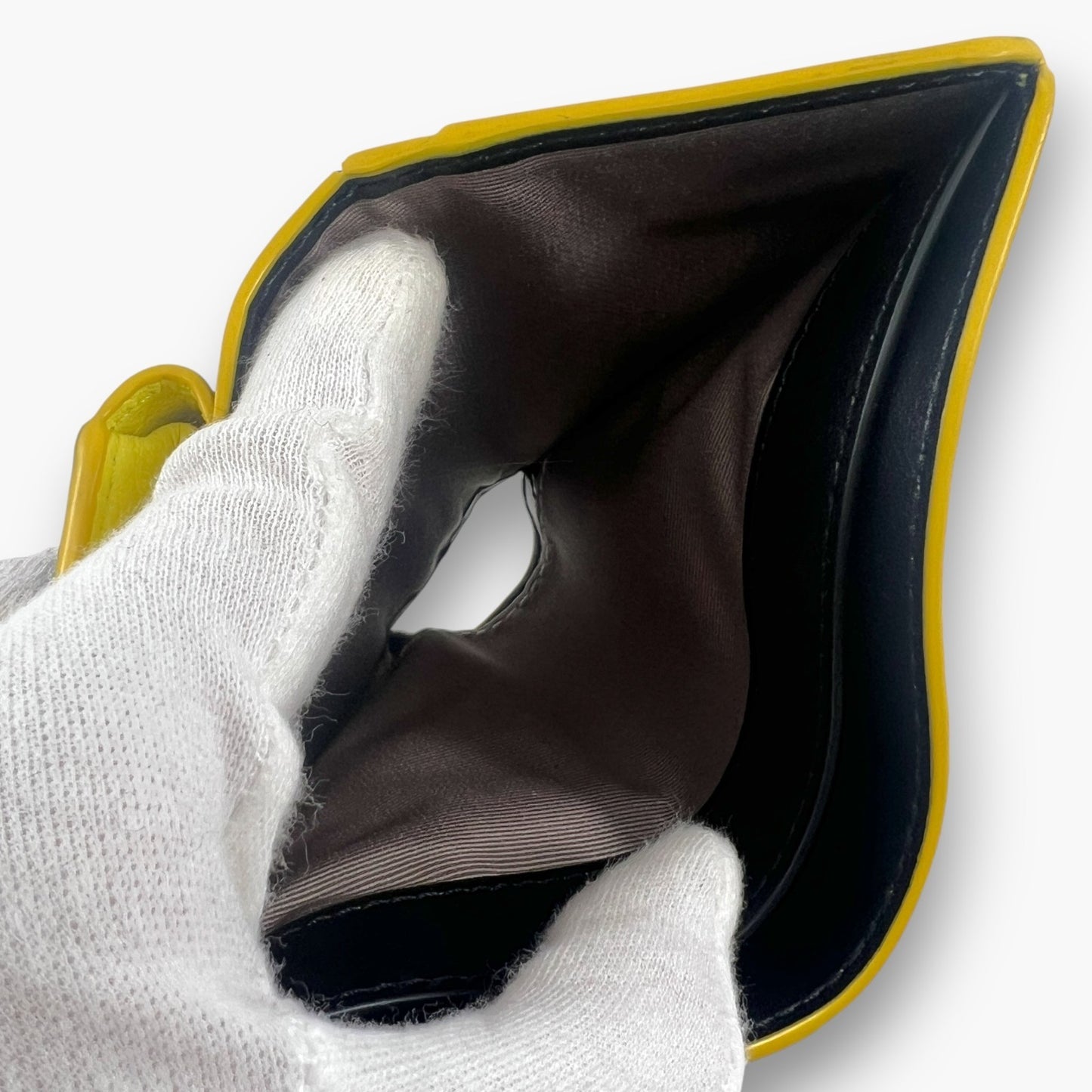 Marc Jacobs Bifold Wallet Wristlet Zip Coin Pocket Yellow Leather M0015122