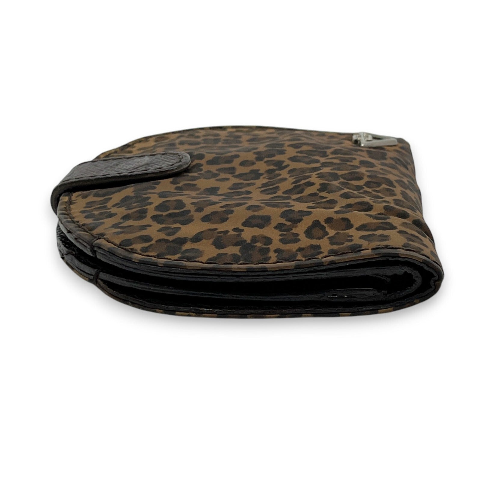 Bottega Veneta Leopard Print Wallet in Brown
