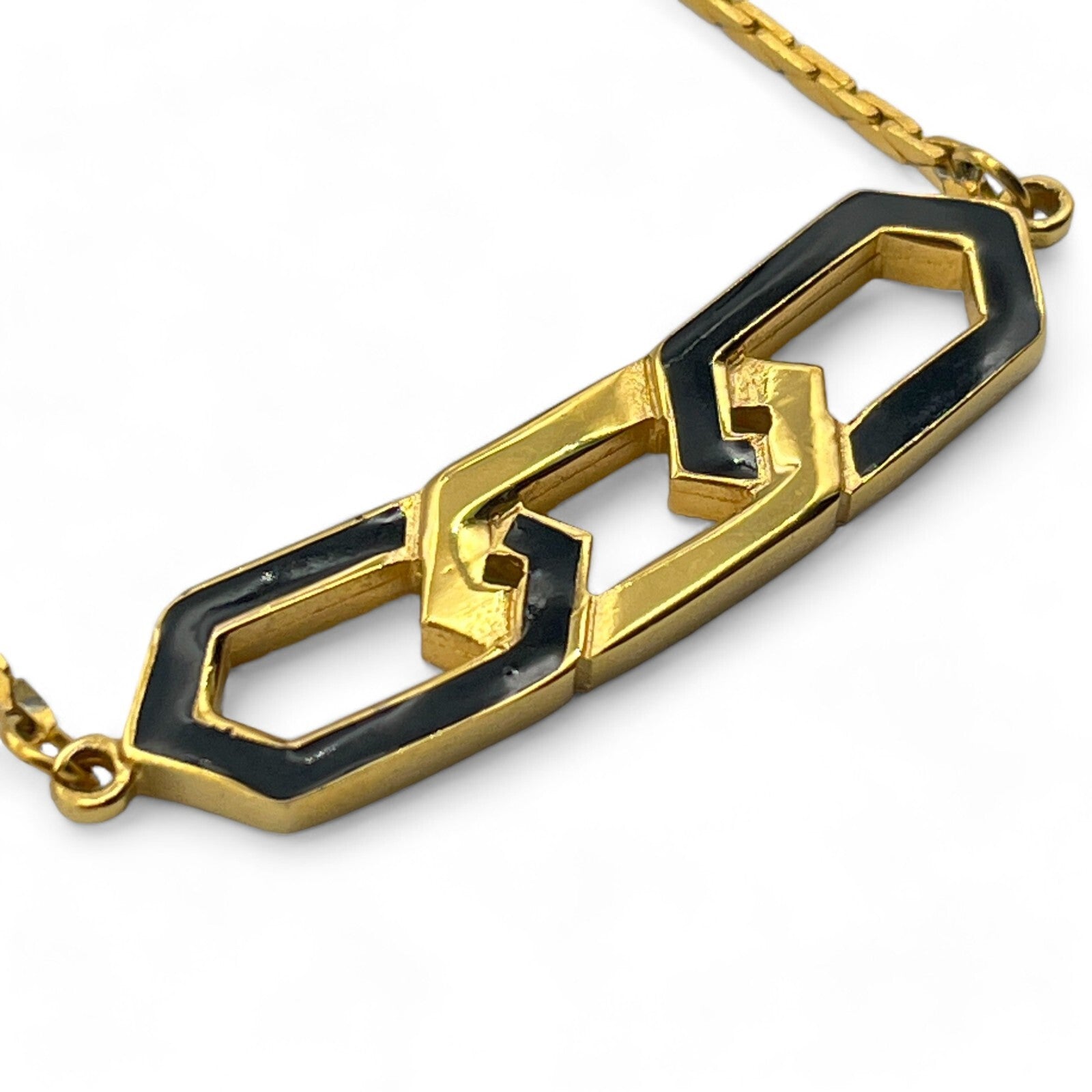 Givenchy GG Logo Pendant Necklace in Gold-Tone