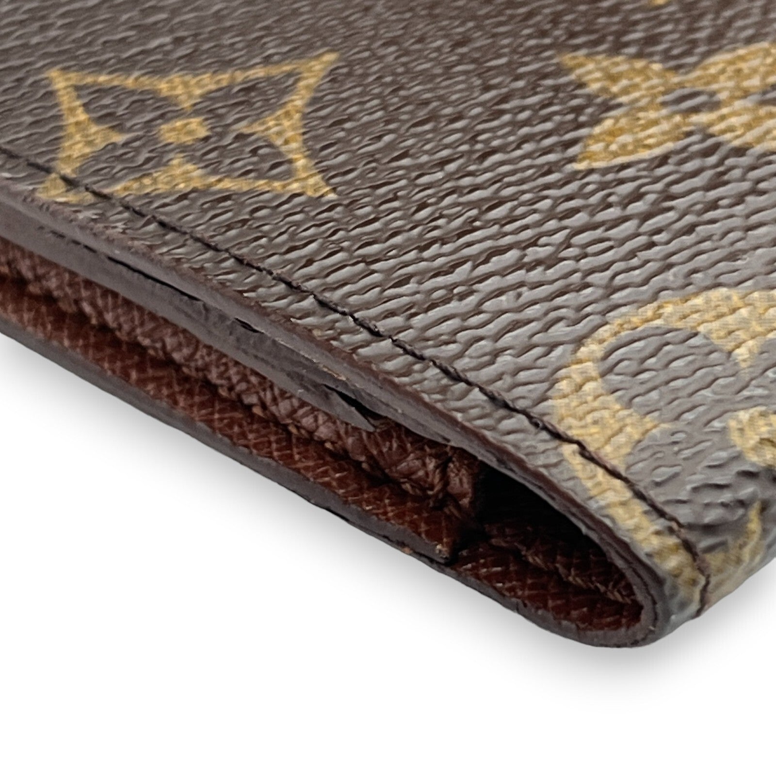 Louis Vuitton Portefeuille 3 Cult Credit M61818 Monogram Long Leather Wallet