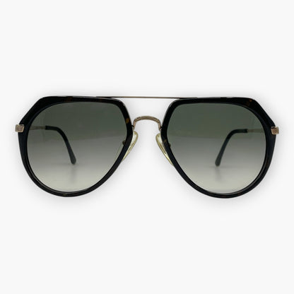 dunhill Black Sunglasses 6084 Made in Germany w/ Case & Box