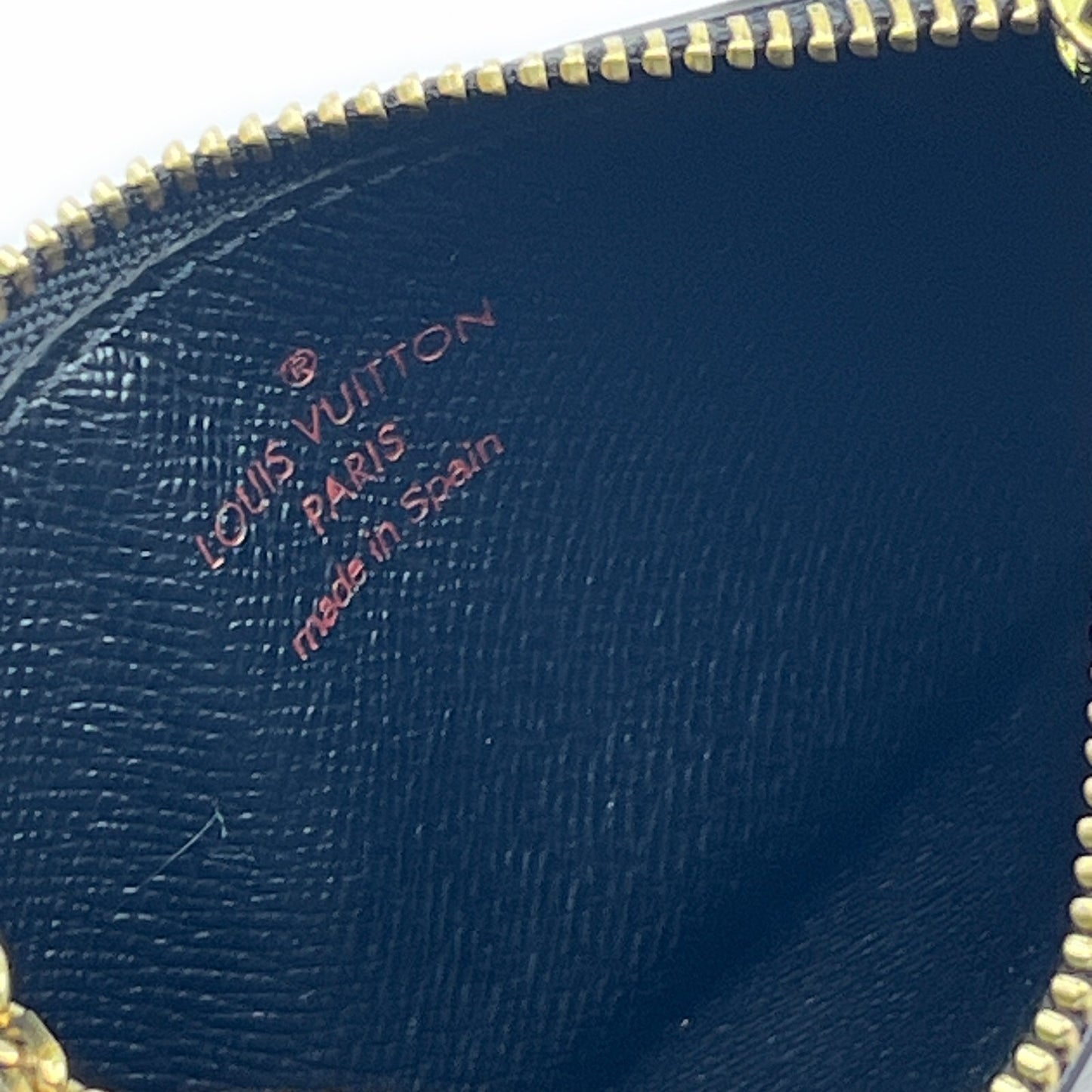 Louis Vuitton Epi Pochette Cles Leather Wallet Coin Purse Black