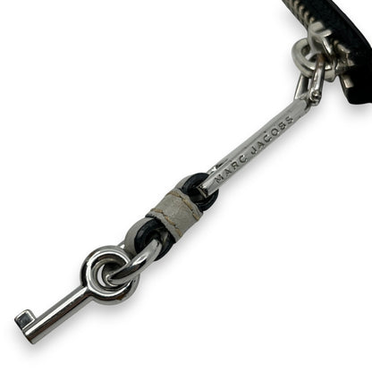 Marc Jacobes Leather Top Zip Coin Purse and Card Case in Gray