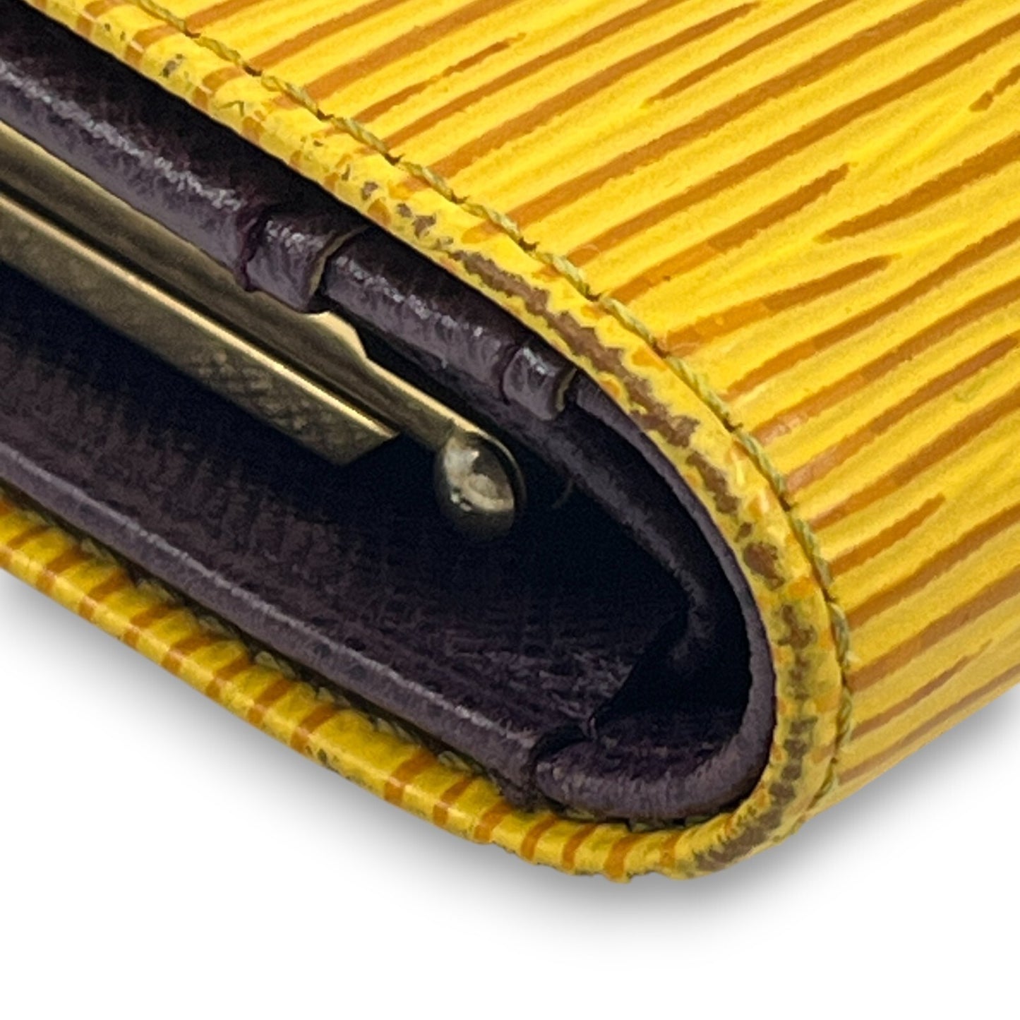 Louis Vuitton Epi Porto Monet Billet Viennois Compact Wallet in Yellow