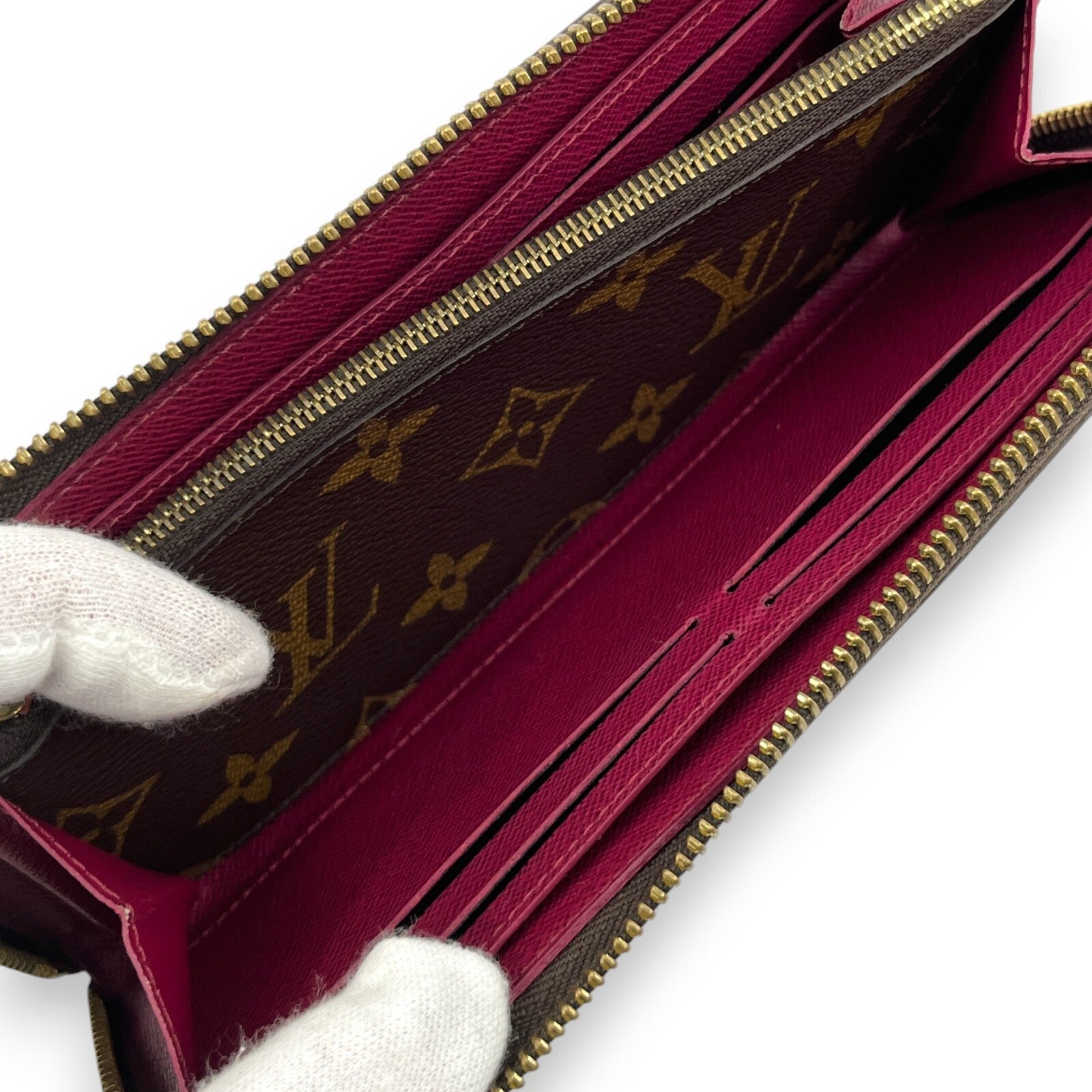 Louis Vuitton Monogram Portefeuille Clemence Zip-Around Wallet
