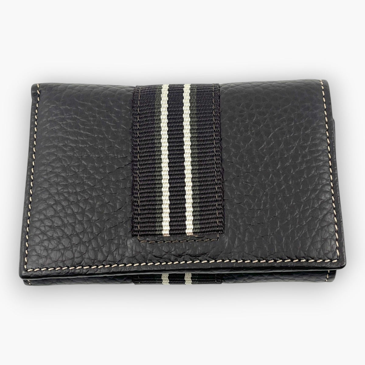 dunhill Key Case Wallet 6 Hooks Bill Slot Dark Brown Leather Italy W/ Card