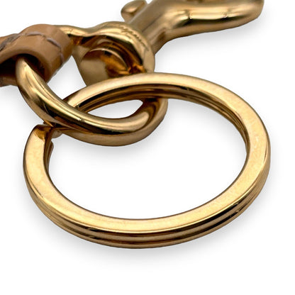 Salvatore Ferragamo Key Ring with Vara Charm in Light Pink w/ Original Box