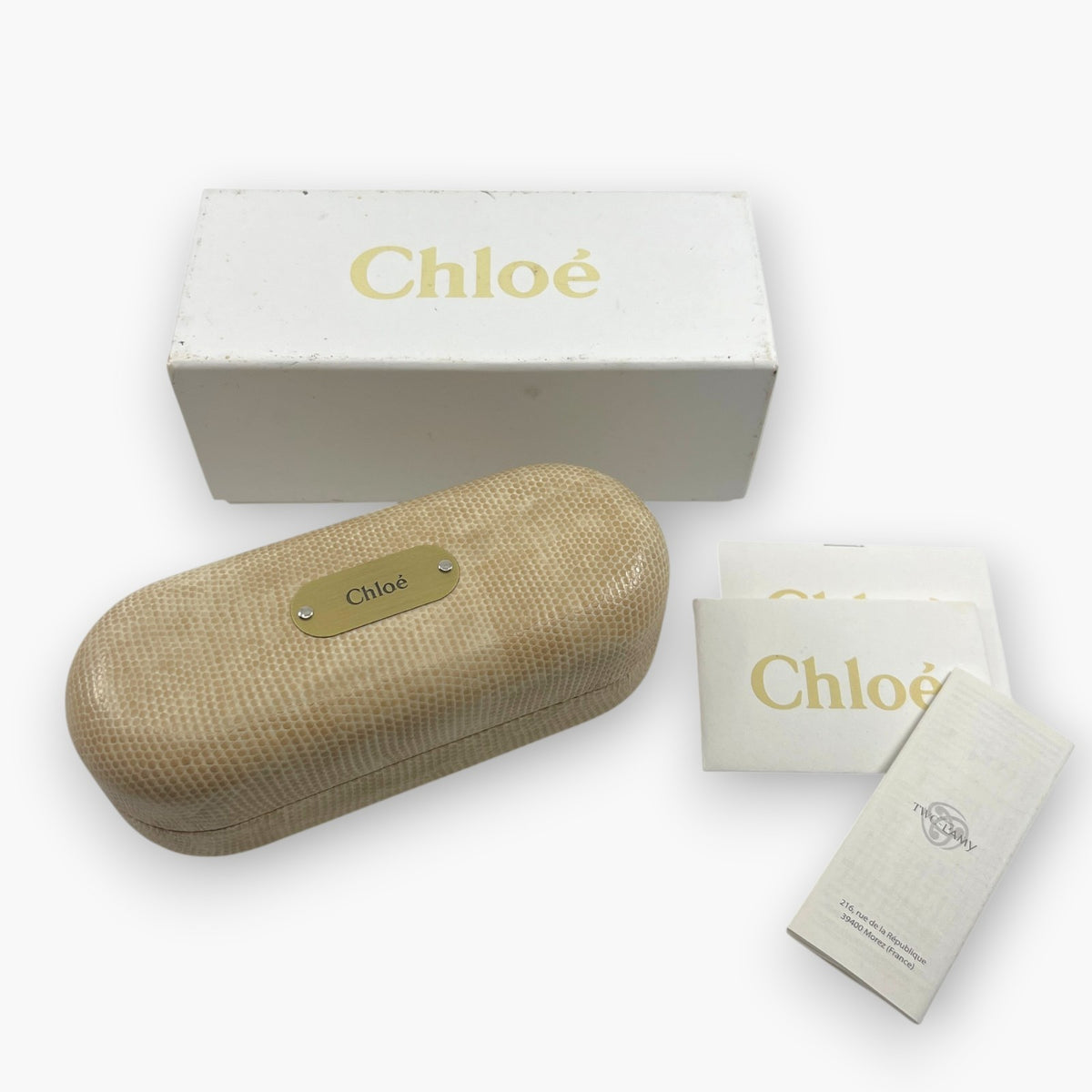 Chloe Sunglasses CL2218 C02 Brown Made in France W/ Full Box Set Card