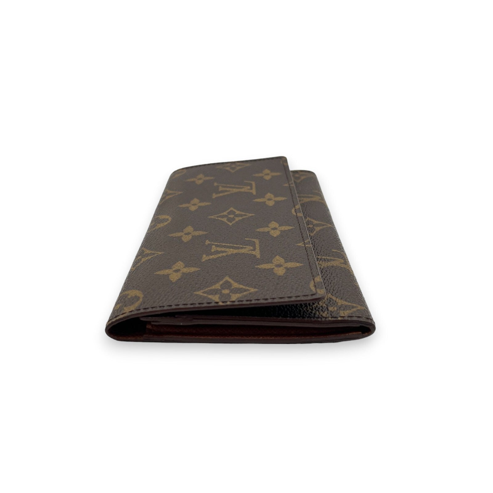 Louis Vuitton Portefeuille 3 Cult Credit M61818 Monogram Long Leather Wallet