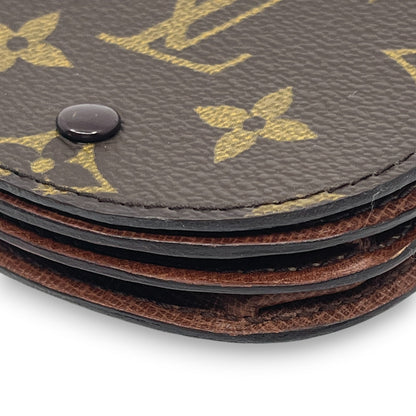 Louis Vuitton Monogram Porte-Monnaie Gousset Coin Purse Brown